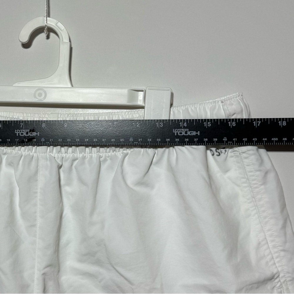 DSG Women's Notched Woven Shorts Size XL Pure White High Rise 3" - Picture 3 of 6